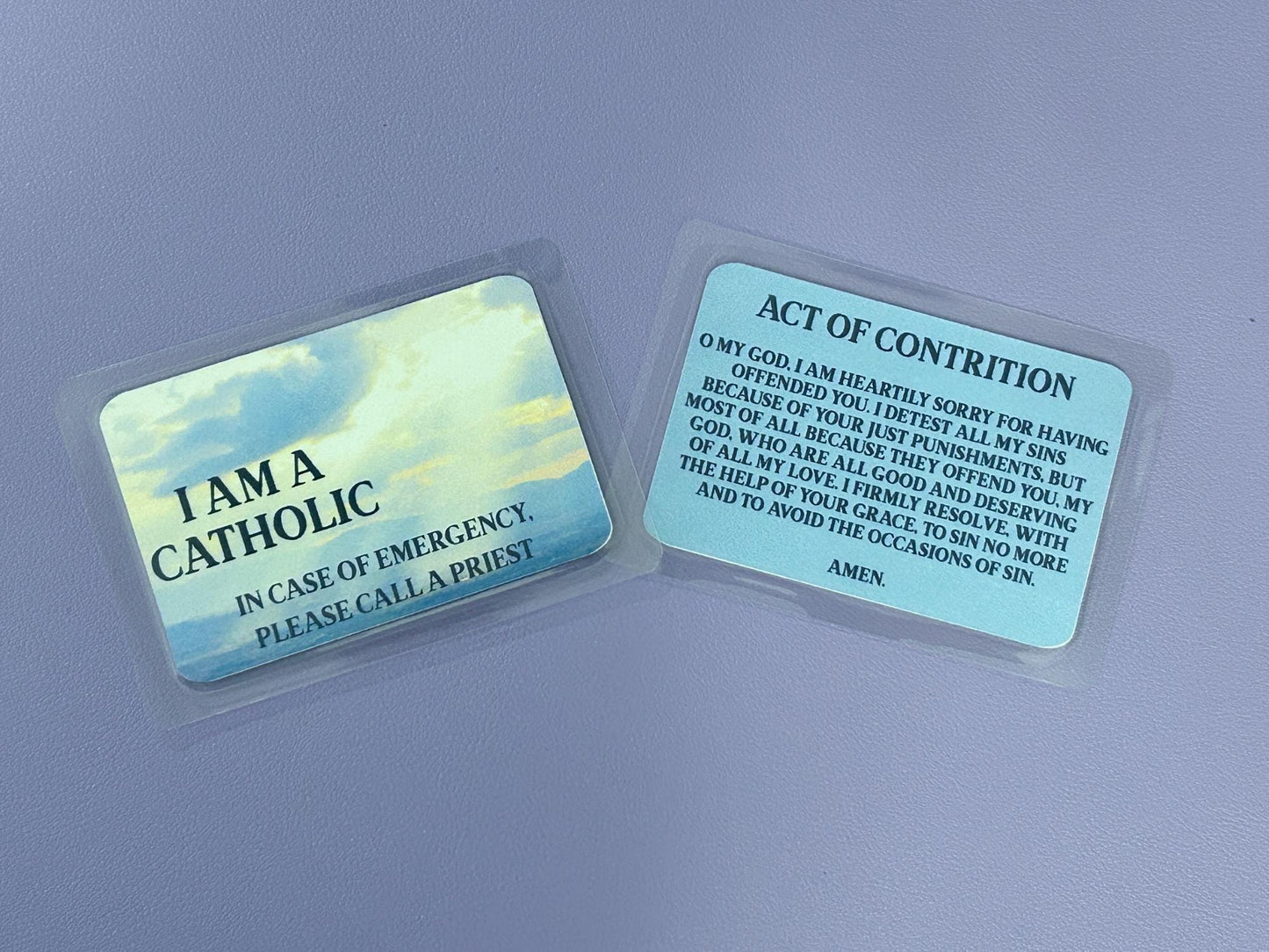 I Am Catholic Faith Cards – In Case of Emergency Call a Priest