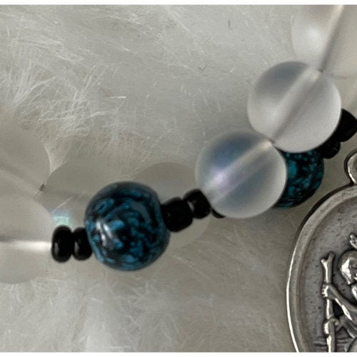 St Christopher medal wrap Rosary bracelet