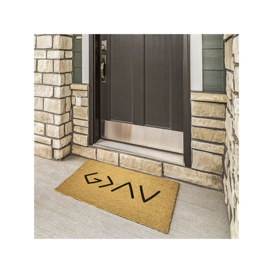 God is Greater Than the Highs and Lows Door Mat, Religious Doormat, Christian Gift, Religious Gift, Doormat w/ Anti-Slip Backing, Faith