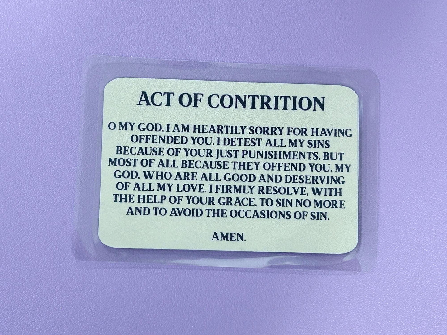 Cross Silhouette I Am Catholic Faith Cards – In Case of Emergency Call a Priest