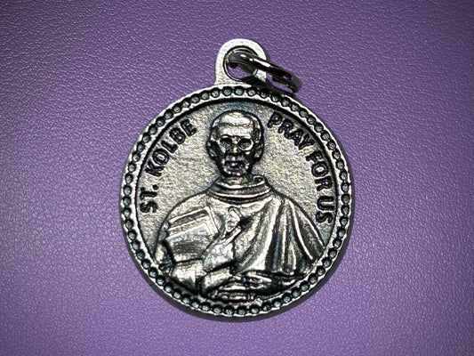 Saint Maximilian Kolbe Round Medal