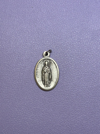 Saint Bernadette Faux Leather Braid Bracelet, Patron Saint Illness and Poverty