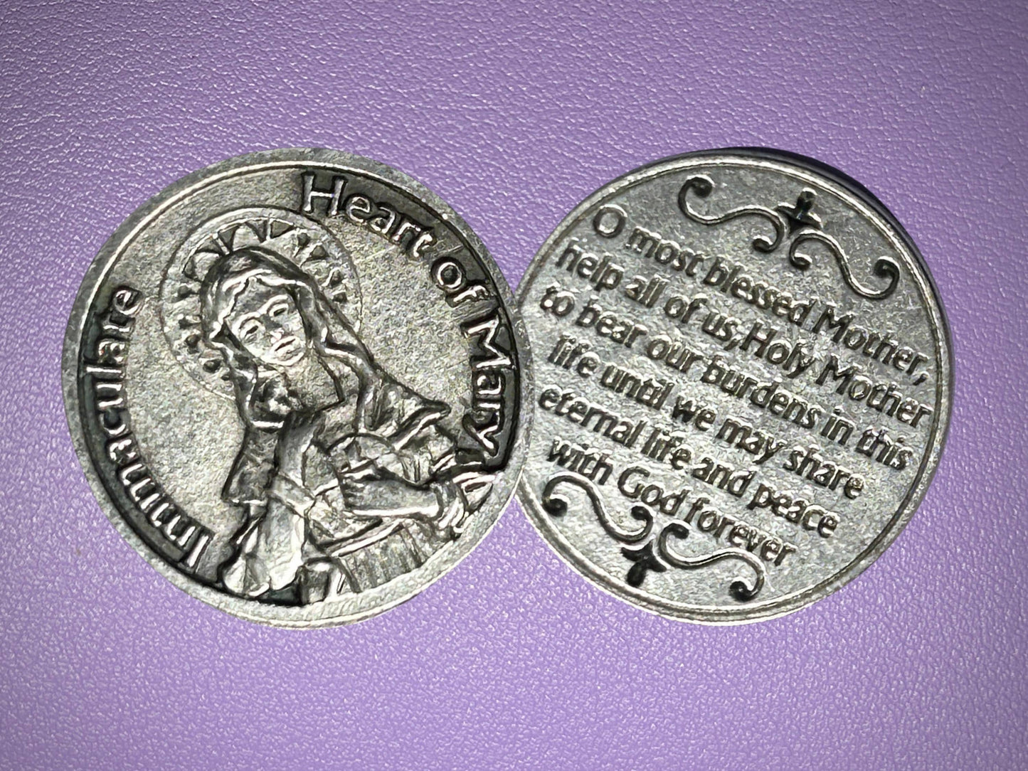 Immaculate Heart of Mary Pocket Token