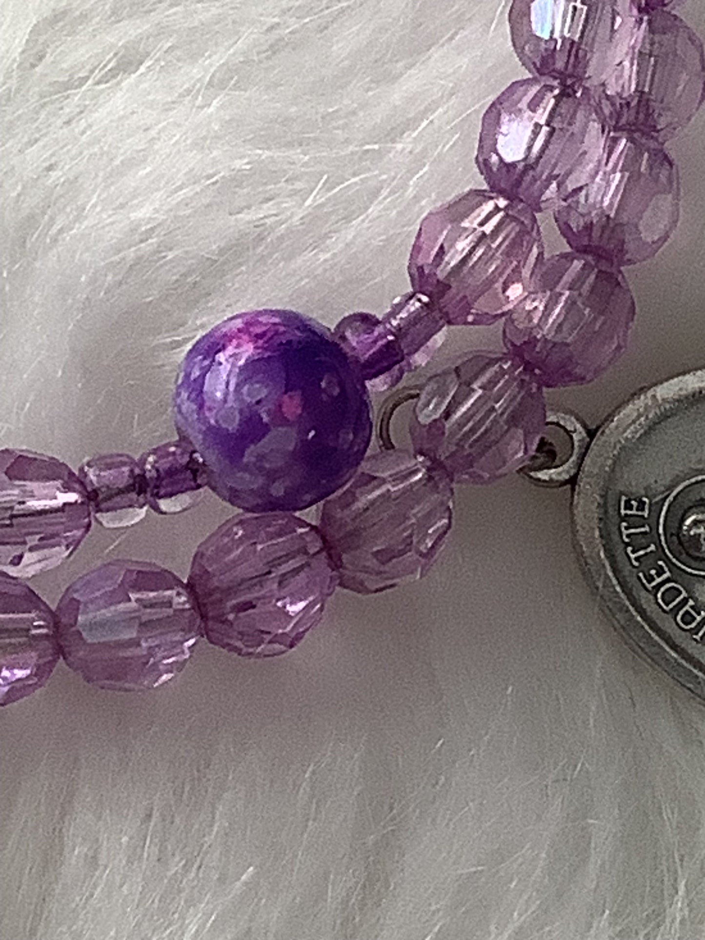 St Bernadette Lupus Inspired Rosary Wrap Bracelet