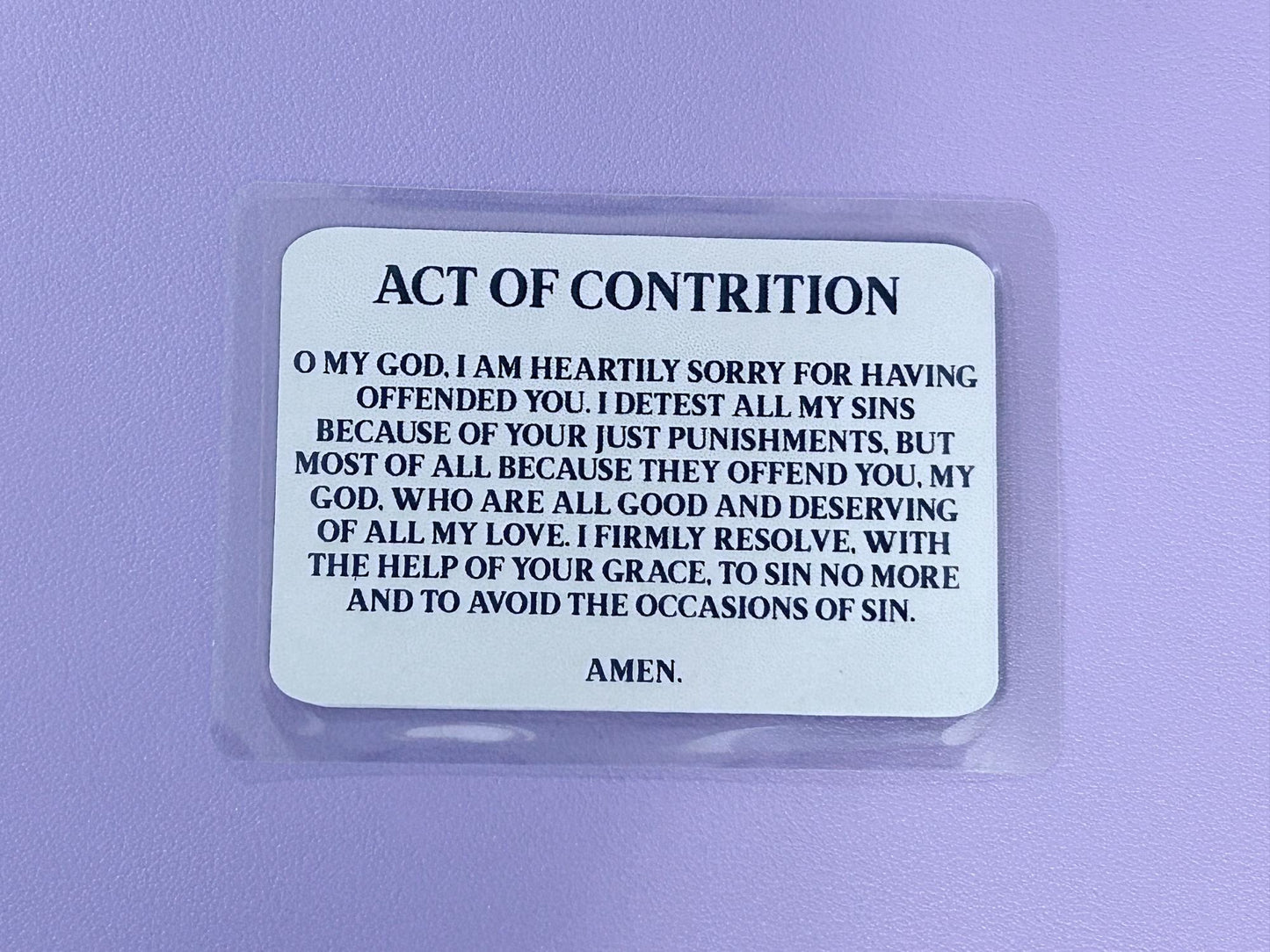 Heart Rosary I Am Catholic Faith Cards – In Case of Emergency Call a Priest