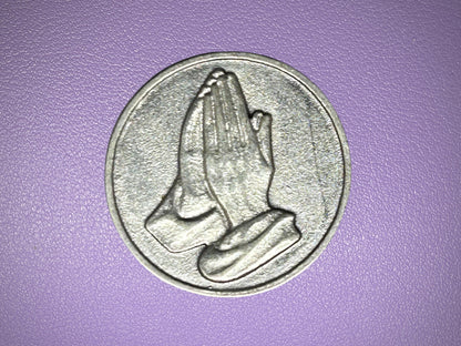 Glory Be Pocket Token with Praying Hands