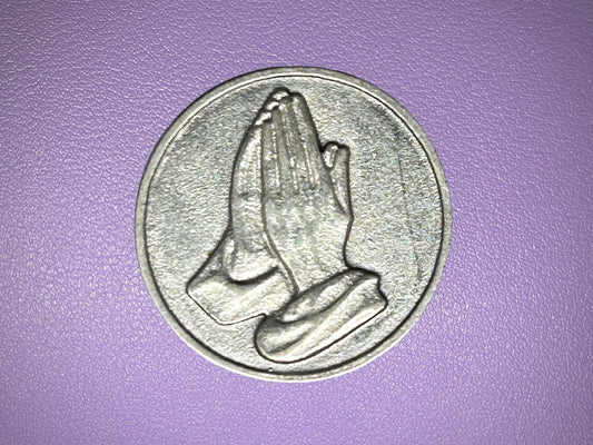 Glory Be Pocket Token with Praying Hands
