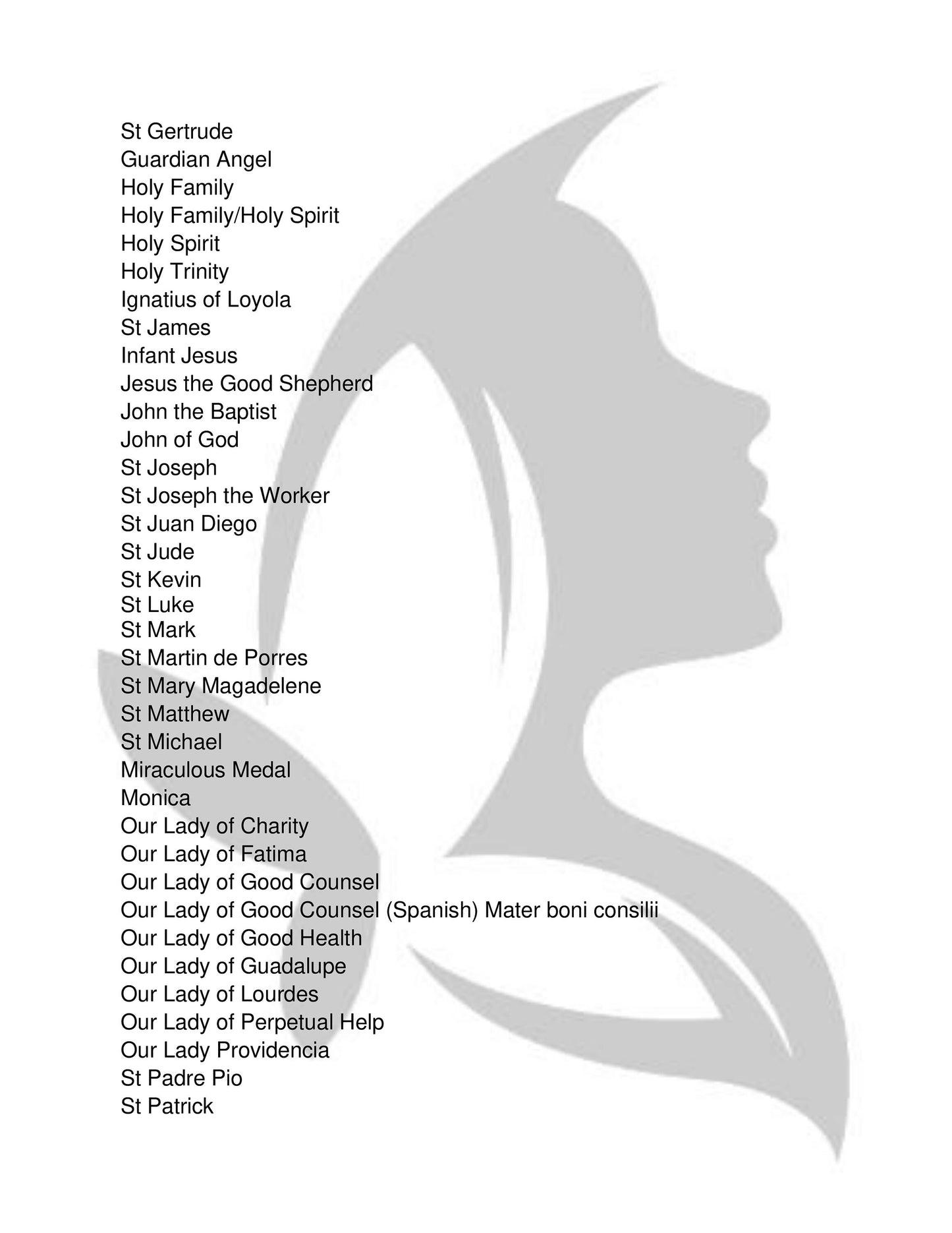 Patron Saint Protection & Devotion Bracelet Featuring St. Michael, Benedict, Our Lady of Mount Carmel, the Holy Spirit, Francis, and Gabriel