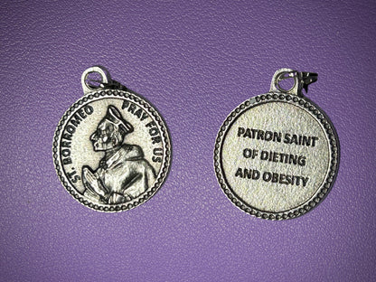 Saint Charles Borromeo Round Medal