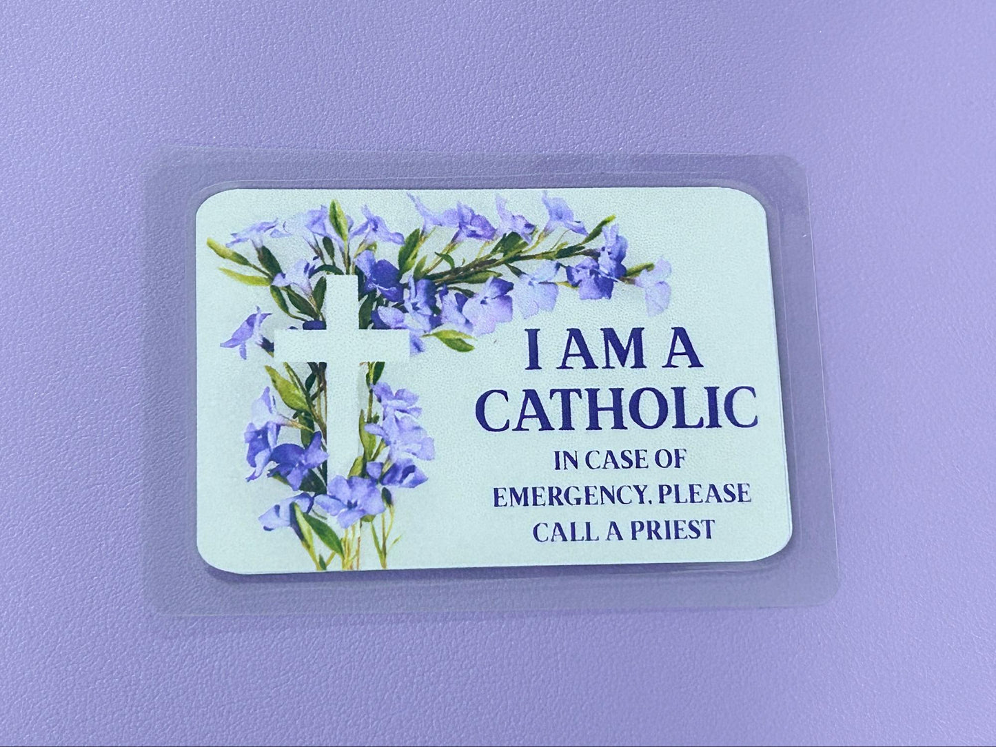 I Am Catholic Faith Cards – In Case of Emergency Call a Priest