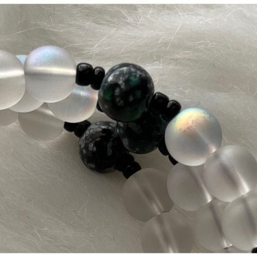 St Martin de Porres medal wrap Rosary bracelet