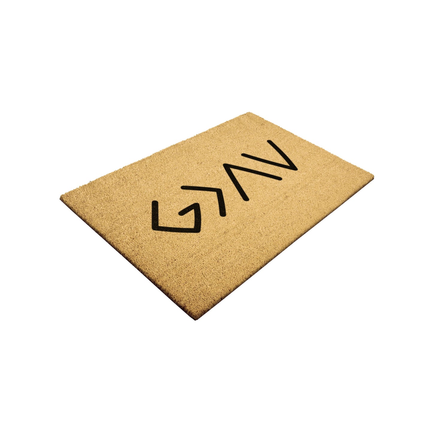 God is Greater Than the Highs and Lows Door Mat, Religious Doormat, Christian Gift, Religious Gift, Doormat w/ Anti-Slip Backing, Faith