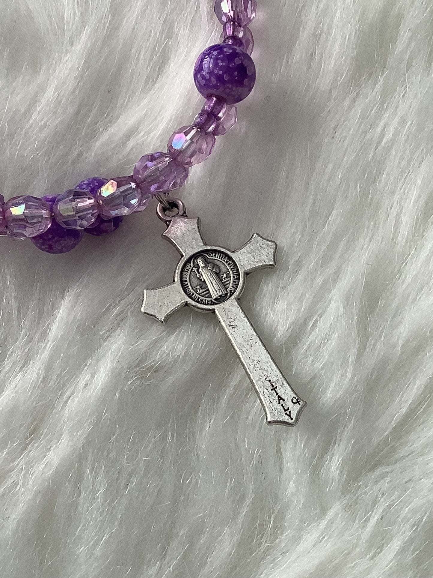 St Bernadette Lupus Inspired Rosary Wrap Bracelet
