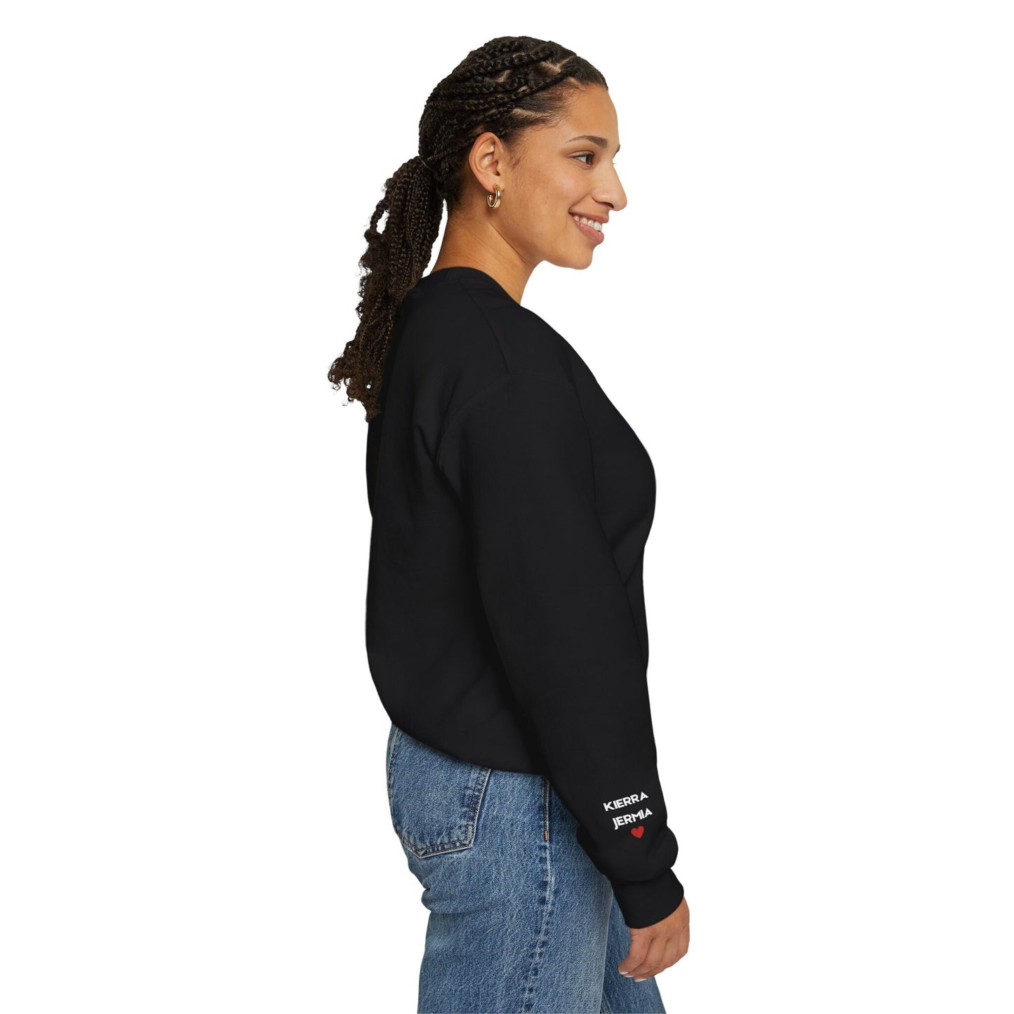 Mama Established Sweatshirt Personalized with Names on Sleeve