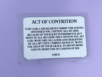 Wood Rosary I Am Catholic Faith Cards – In Case of Emergency Call a Priest