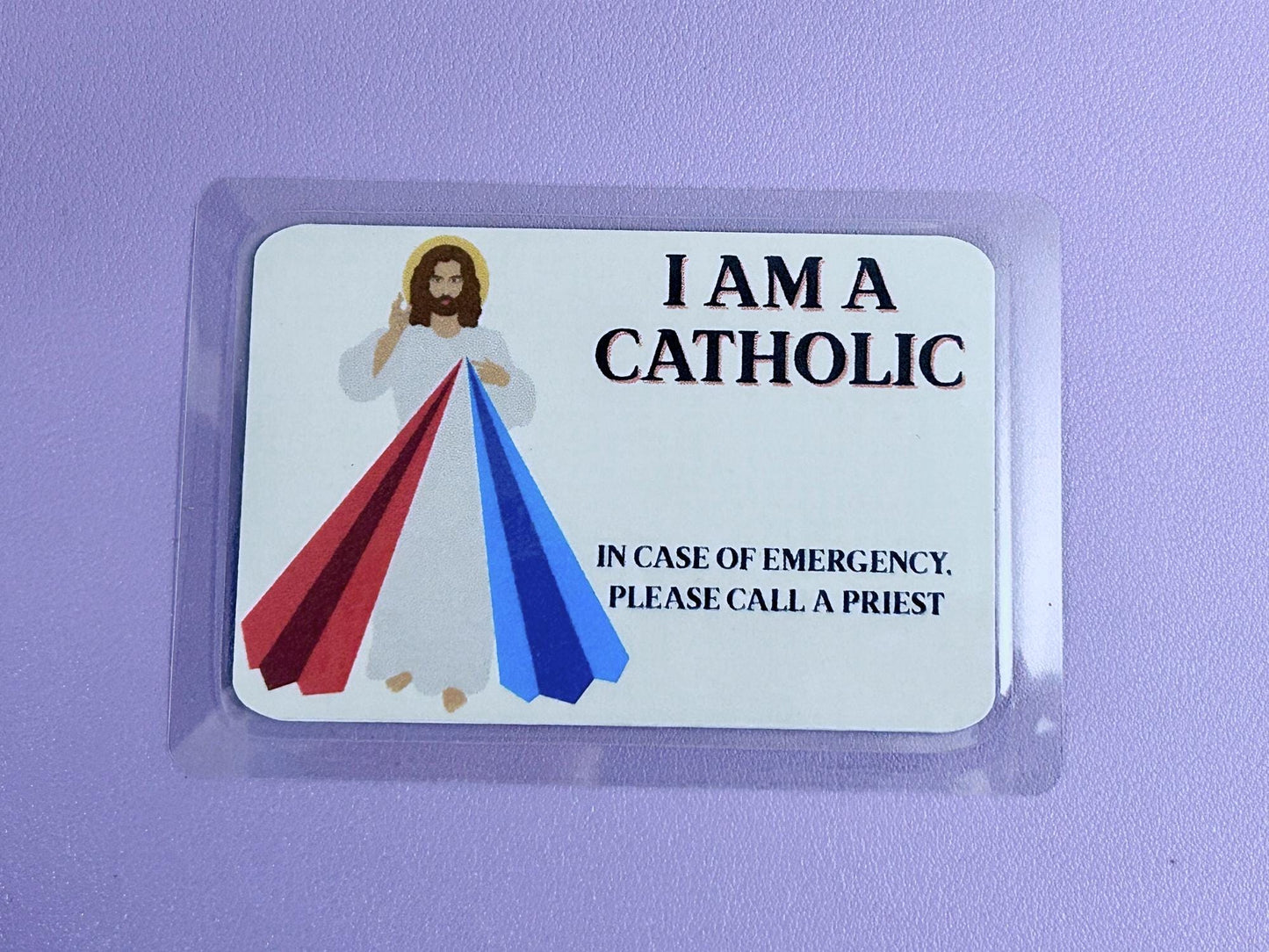 I Am Catholic Faith Cards – In Case of Emergency Call a Priest