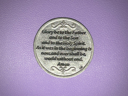 Glory Be Pocket Token with Praying Hands