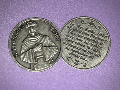 Saint Maximilian Kolbe Pocket Token
