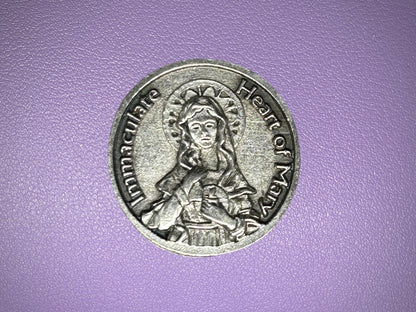 Immaculate Heart of Mary Pocket Token