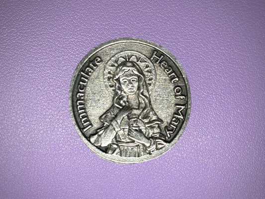 Immaculate Heart of Mary Pocket Token