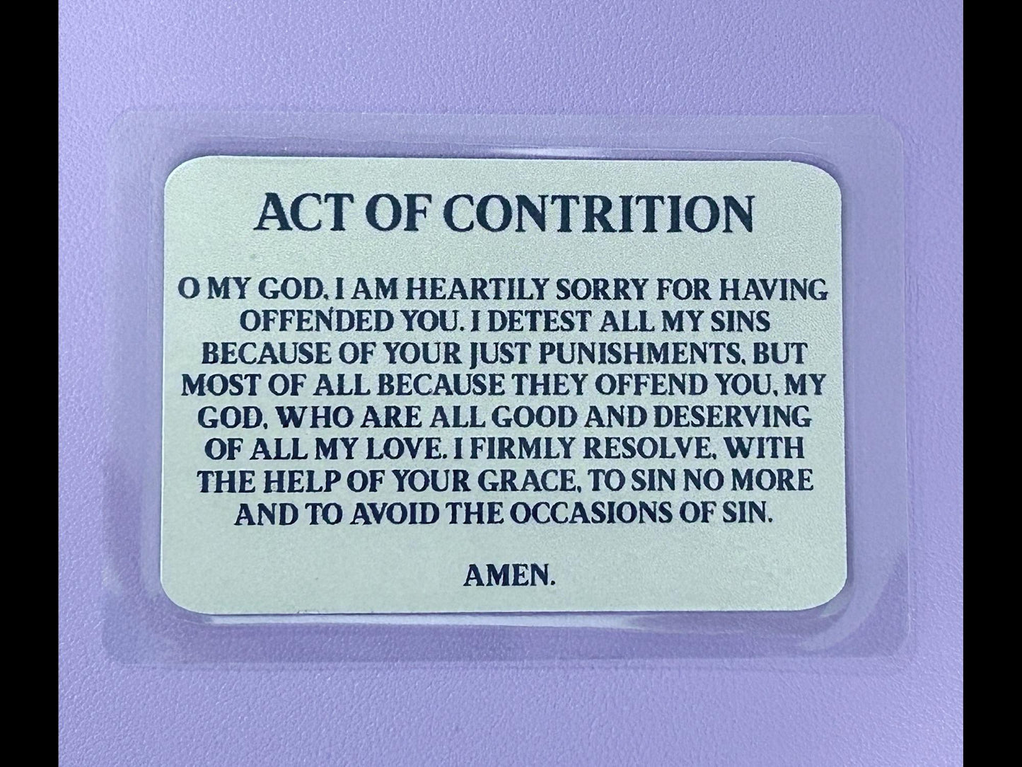 Rosary in HandsI Am Catholic Faith Cards – In Case of Emergency Call a Priest