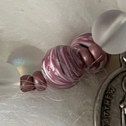 St Matthew wrap Rosary bracelet