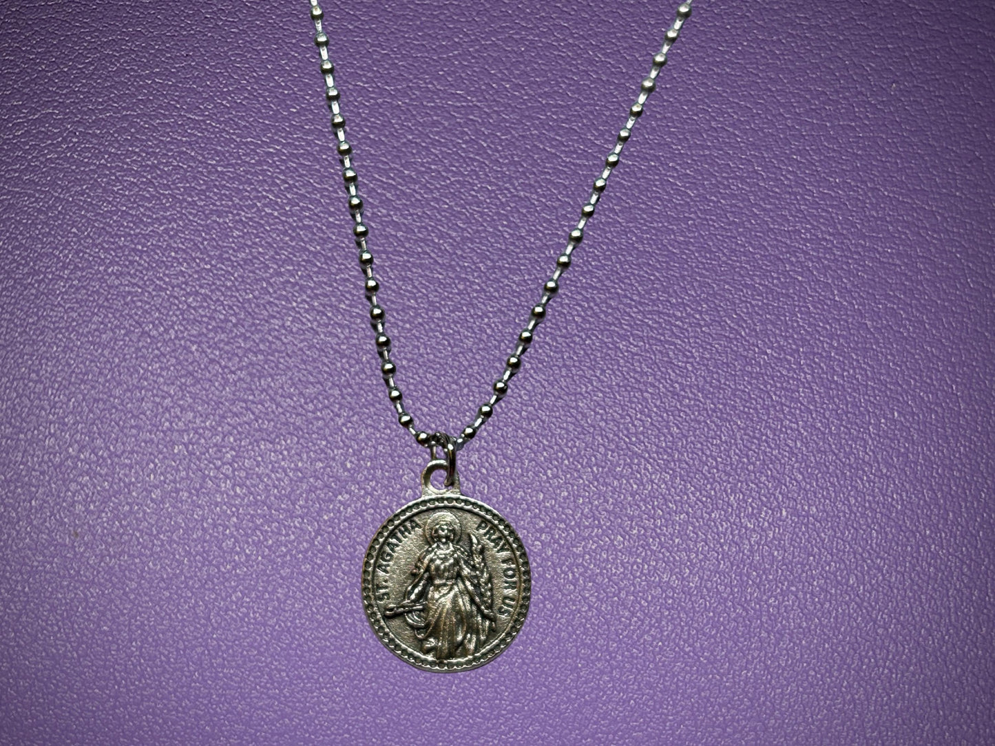 Saint Agatha Round Medal