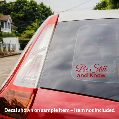 Be Still and Know Vinyl Decal Psalm 46:10