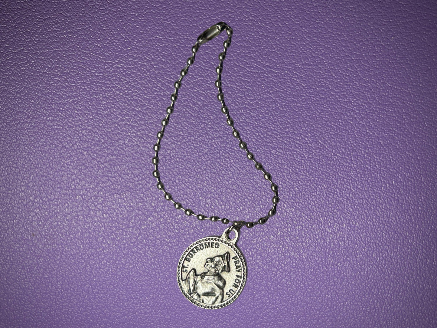 Saint Charles Borromeo Round Medal