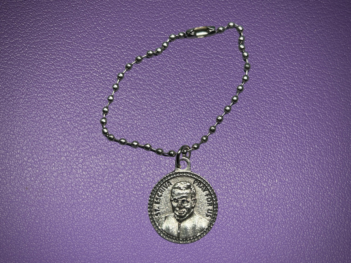 Saint Escriva Round Medal