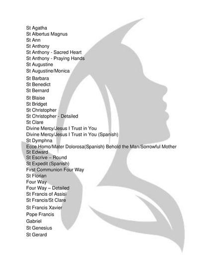 Patron Saint Protection & Devotion Bracelet Featuring St. Michael, Benedict, Our Lady of Mount Carmel, the Holy Spirit, Francis, and Gabriel