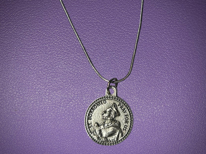 Saint Charles Borromeo Round Medal