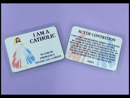 I Am Catholic Faith Cards – In Case of Emergency Call a Priest