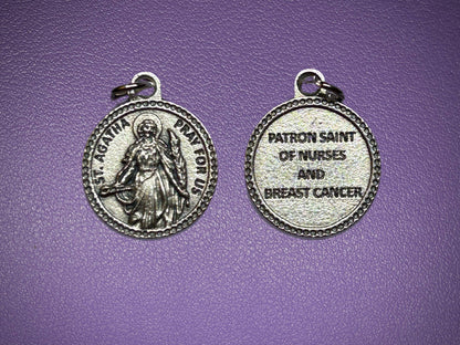 Saint Agatha Round Medal