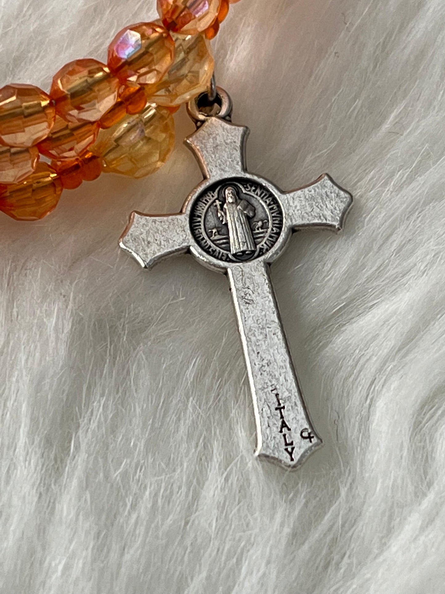 St Bernadette Multiple Sclerosis Inspired Rosary Wrap Bracelet